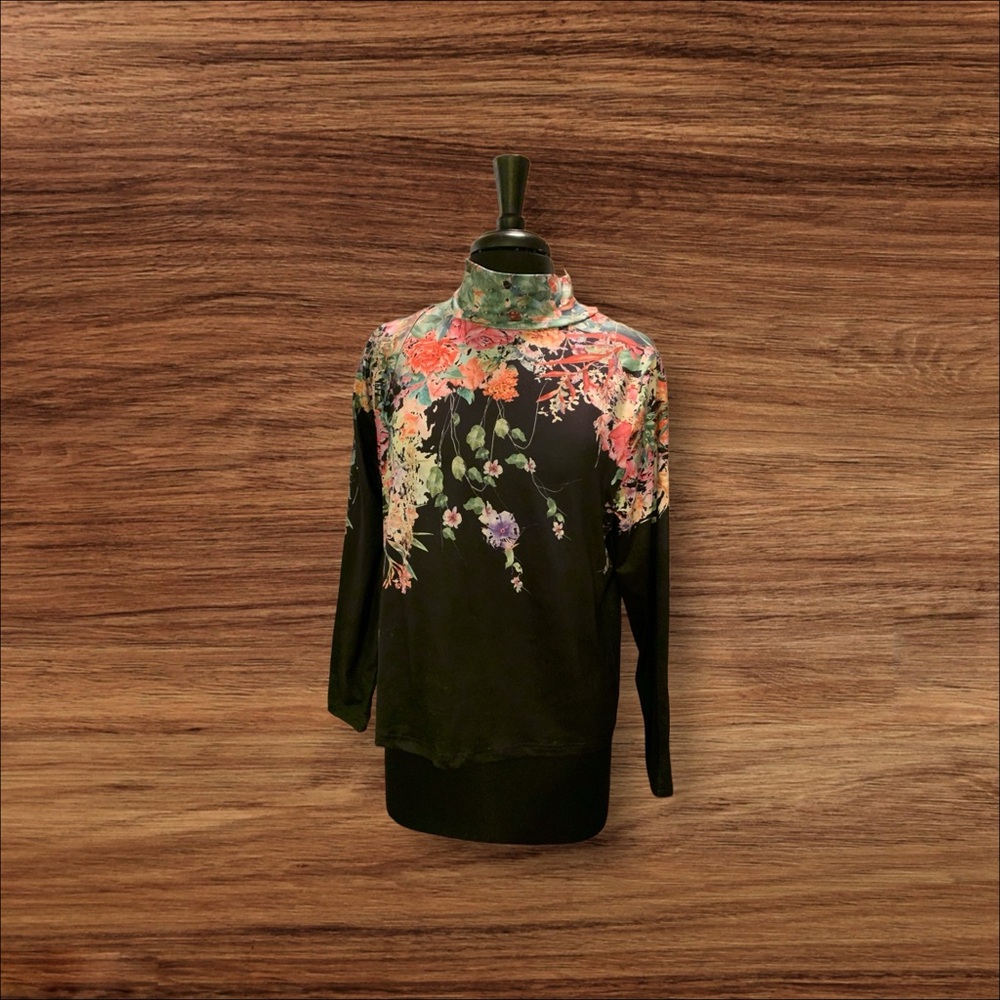 Unique Mock Neck Top